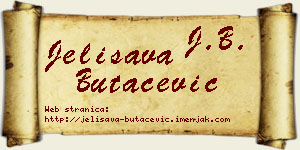 Jelisava Butačević vizit kartica